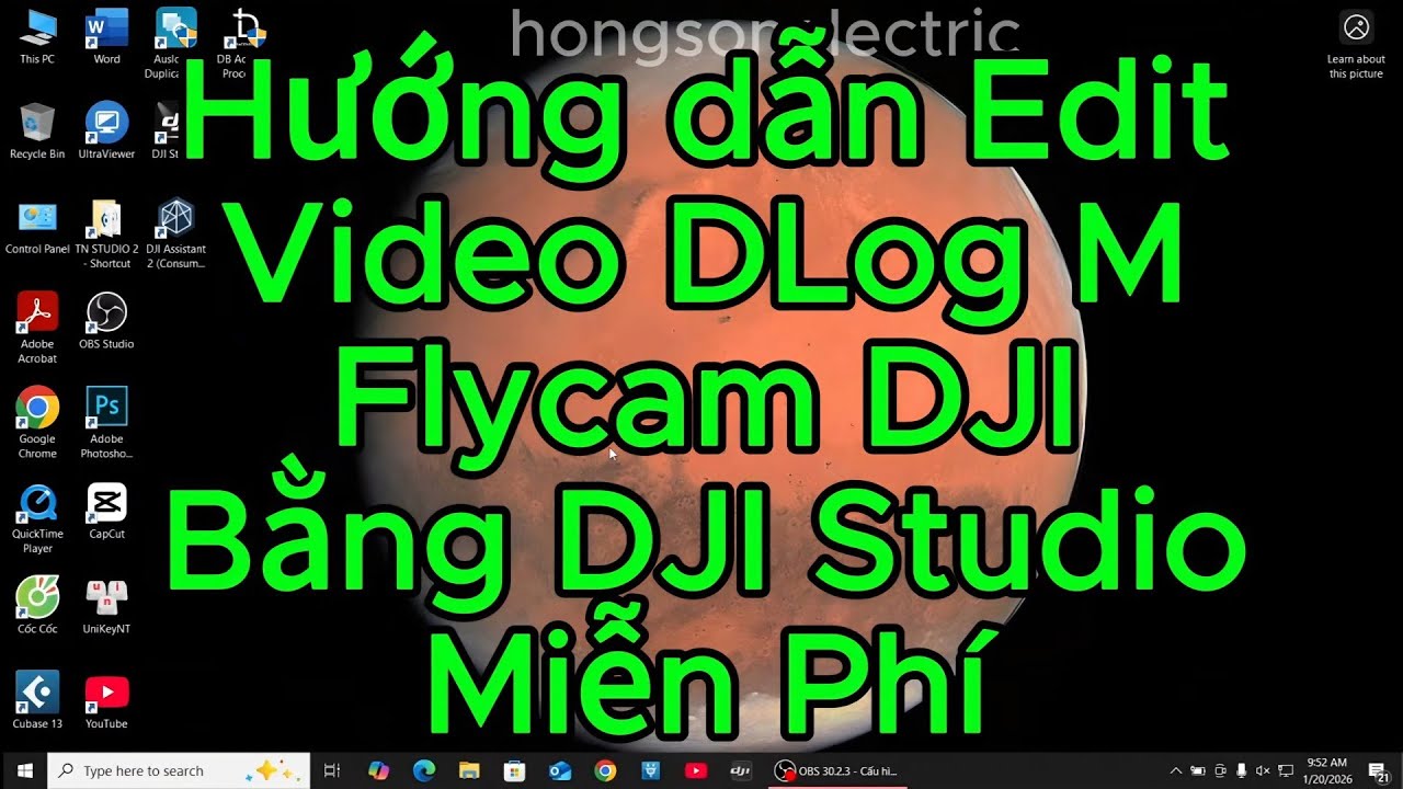 Hướng dẫn edit Video D log M tren Flycam DJI Mini 4 pro Air 3S bằng DJI Studio miễn phí