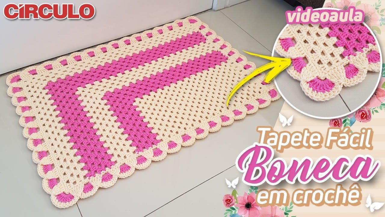 Tapete Boneca Fácil em Crochê
