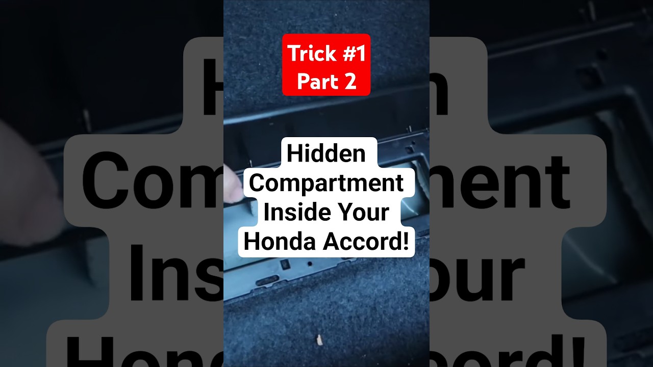 There's A Hidden Compartment Space In Your Honda Accord! 😳 #short #shortsfeed #carmaintenance #honda