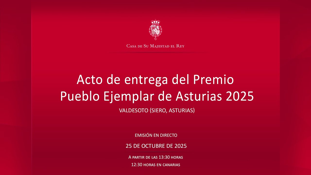 Entrega del “Premio al Pueblo Ejemplar de Asturias 2025” a Valdesoto (Siero)