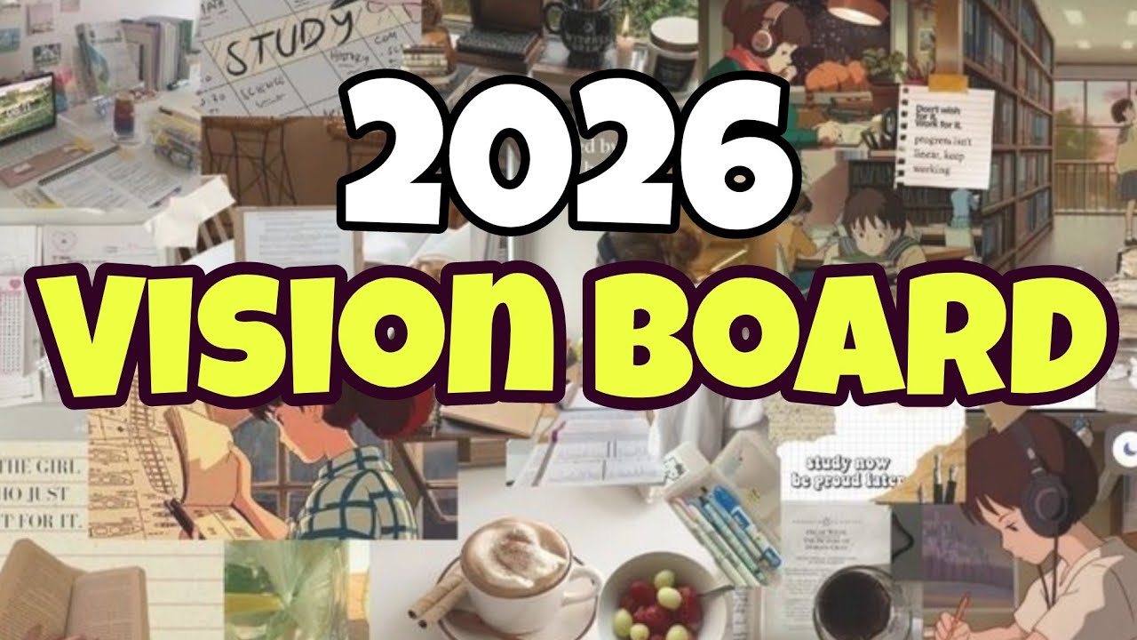 Hello 2026✨ HOW TO MAKE VISION BOARD MALAYALAM ⚡