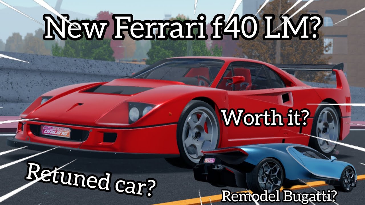 Новый FERRARI F40 LM и новый РЕМОДЕЛИРОВАННЫЙ АВТОМОБИЛЬ в РЕАЛИСТИЧНОМ ВОЖДЕНИИ!!