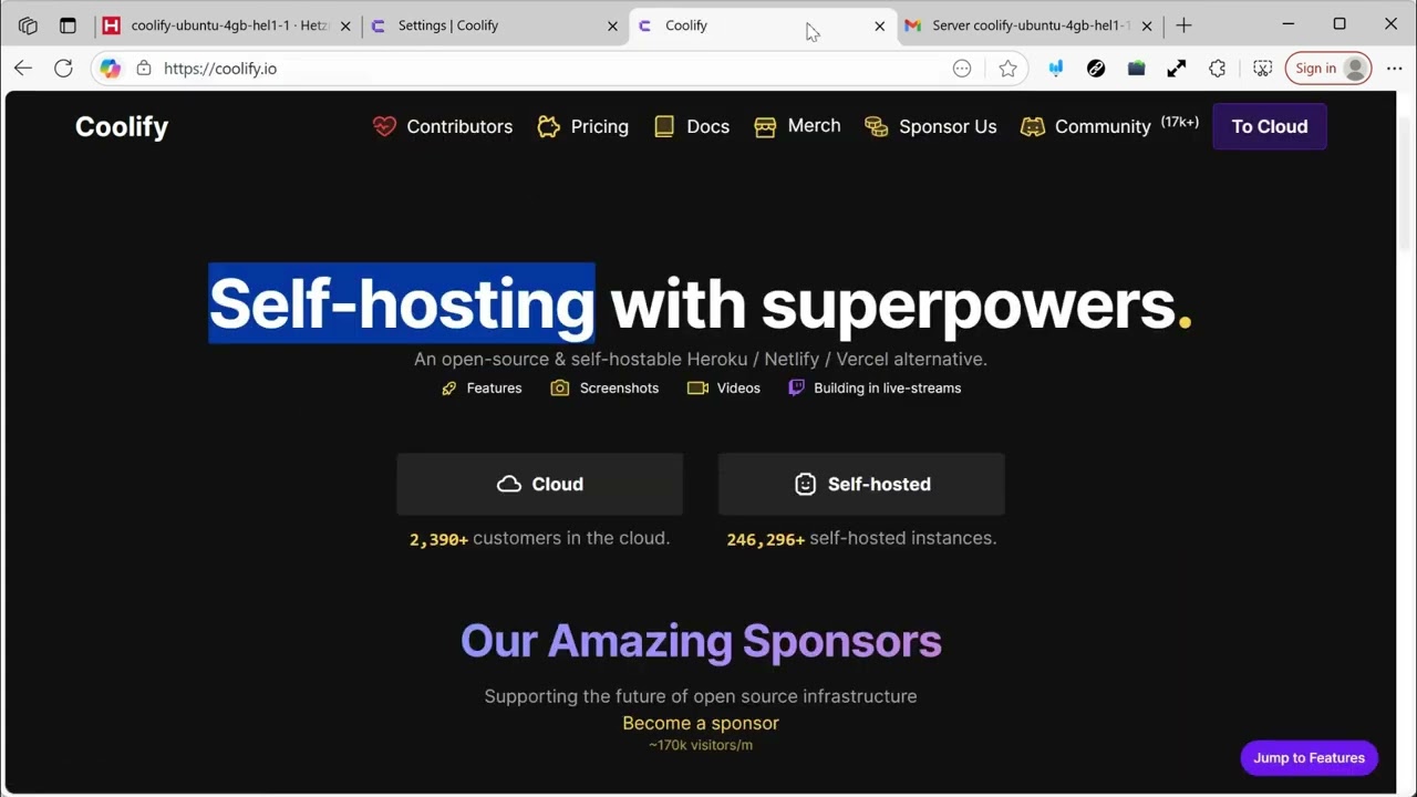 استضف مشاريعك الخاصة في خادم واحد ببساطة: Coolify N8N Wordpress على Hetzner