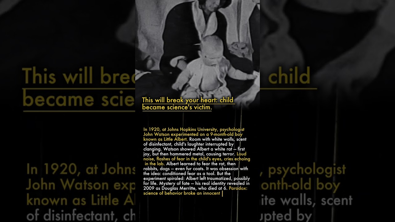 🧠 Little Albert Experiment: Lifelong Fear Conditioned 😱👶