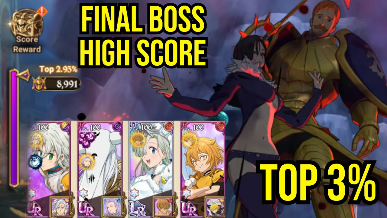 В топ-3% по результатам финальных боссов Мерлина и Эсканора | Seven Deadly Sins: Grand Cross