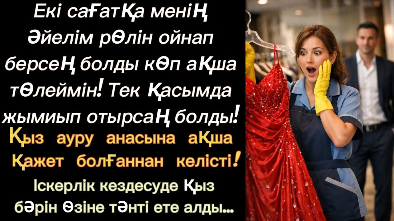 Менің әйелім рөлін ойнап бер көп ақша төлеймін!Тазалықшы қыз ауру анасына ақша керектігіген келісті!