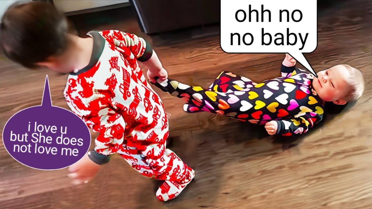 Watch Till The End: Cutest Sibling Moments Compilation - Funny Baby Video || COOL PEACHY trending 