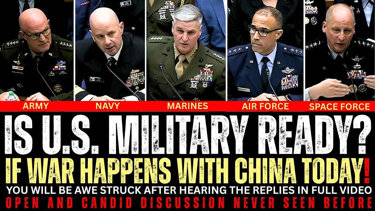 US Army, Navy, Air Force, Marines & Space Force Generals Reveals US Military Readiness & Challenges