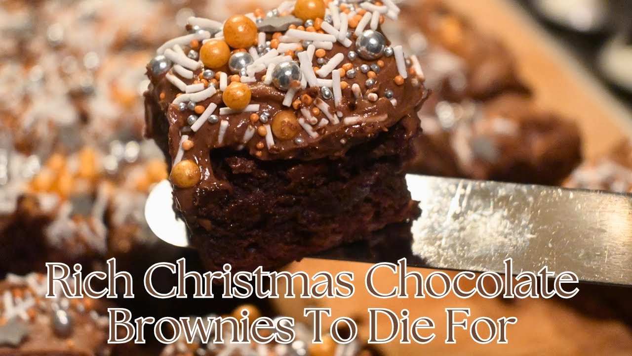 Rich Christmas Chocolate Brownies To Die For