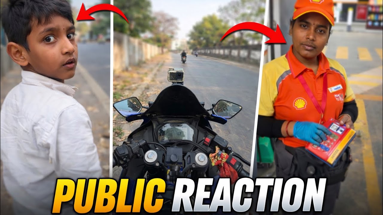 Bacche se lekar Petrol Wali tak 😲 | Public Reaction On Bike Vlog