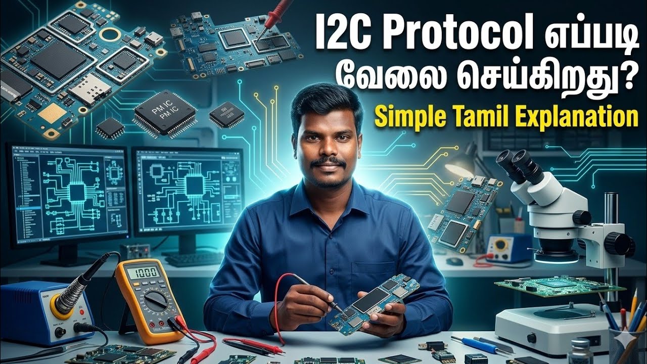 I2C Protocol எப்படி வேலை செய்கிறது? | Simple Tamil Explanation
