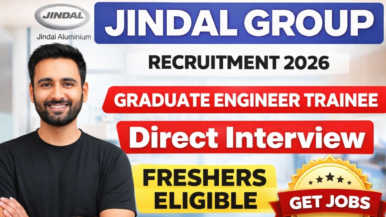 Jindal Group Recruitment 2026 | Freshers Job Vacancy | Salary ₹35,000 | Direct Company Job