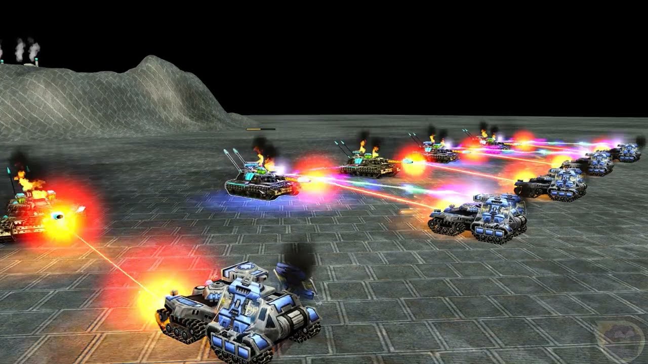 All USA Laser tanks VS Allies Mirage tank