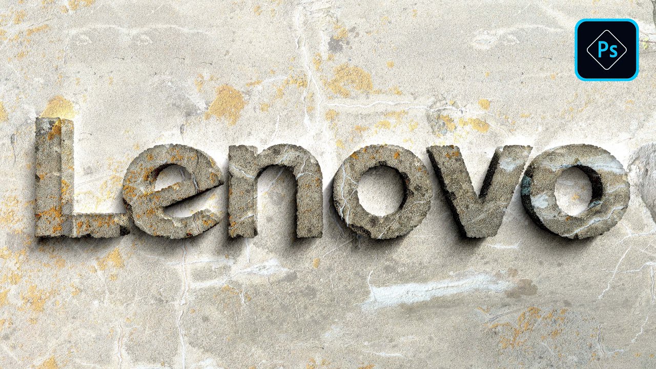 Каменный текстовый эффект в Photoshop - Уроки Photoshop