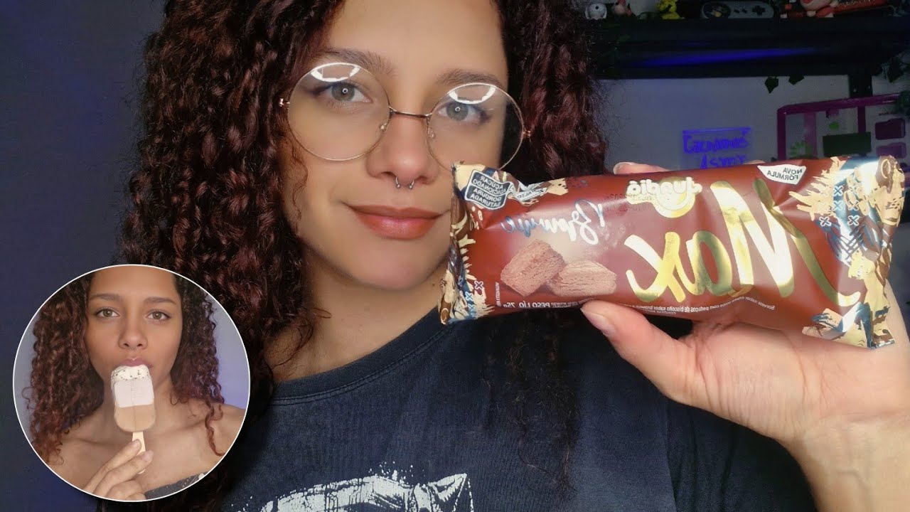 ASMR • Provando Picolés (de novo) 🤤 #eatingsounds #asmr 