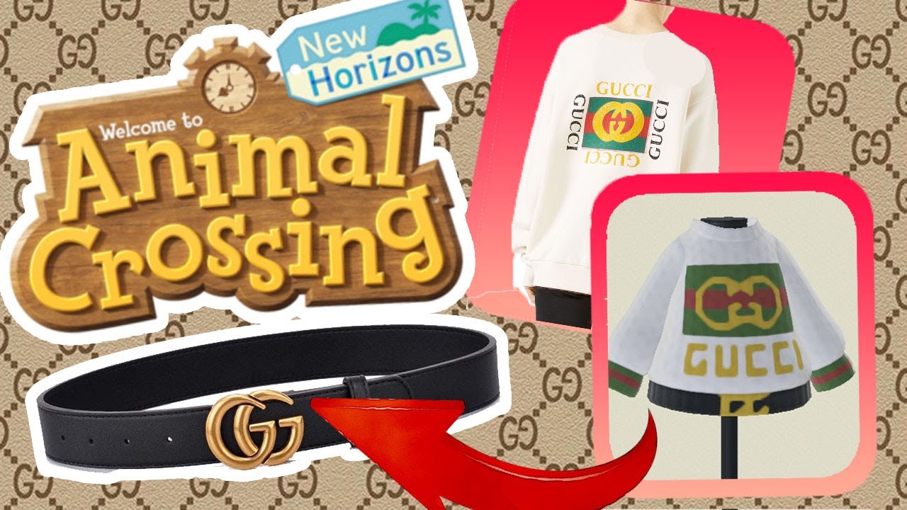 Animal Crossing New Horizons: GUCCI SWEATER WITH BELT!!!