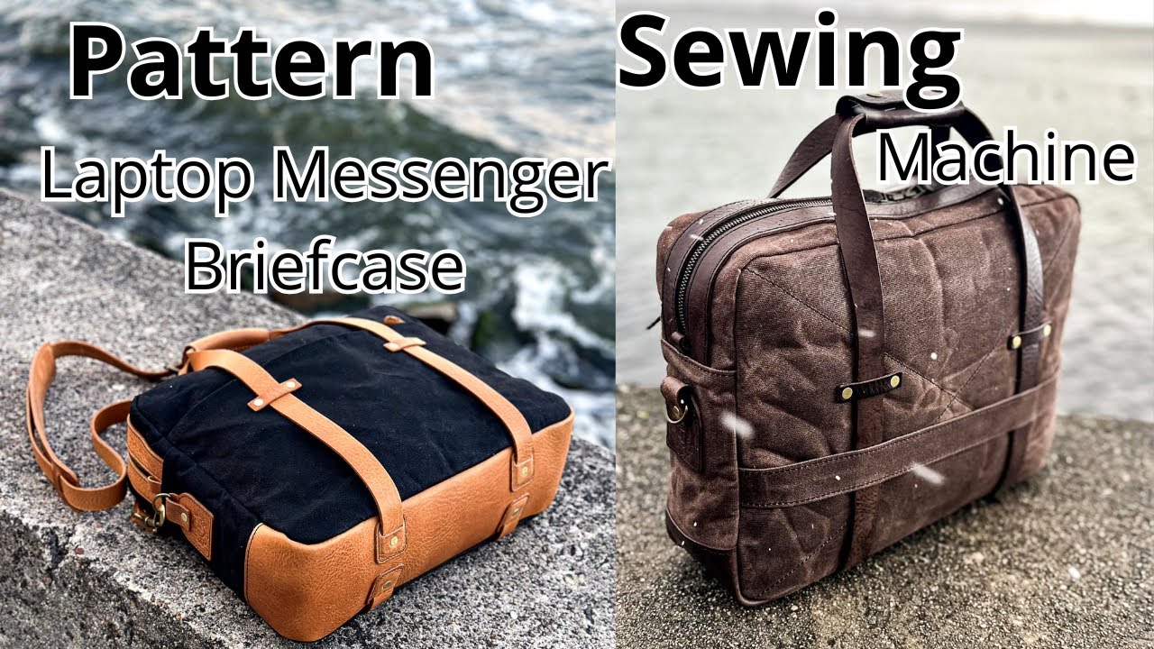 Briefcase pattern / Pattern / patterns / leather pattern / bag pattern #sewing #pattern #diy #bag
