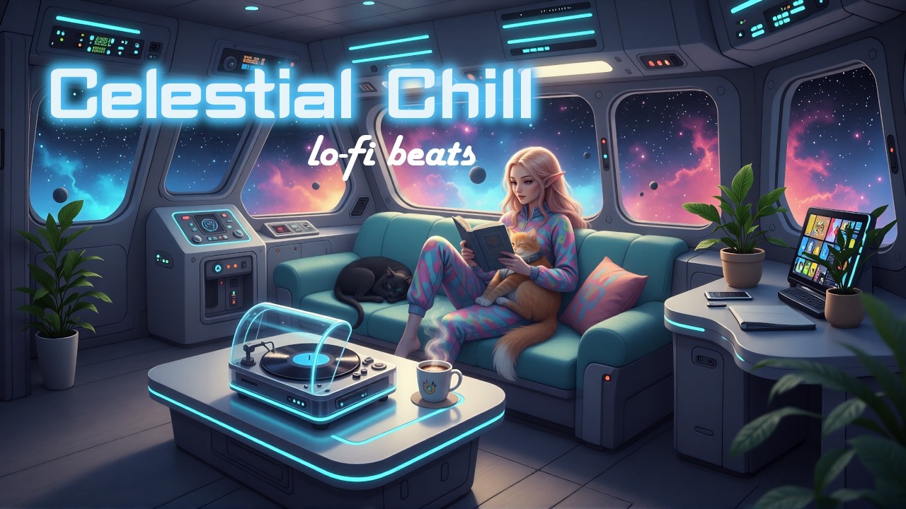 Lo-Fi Space Beats to Relax or Study 📚🐱☕[Ambient/Chillhop/Study Beats]