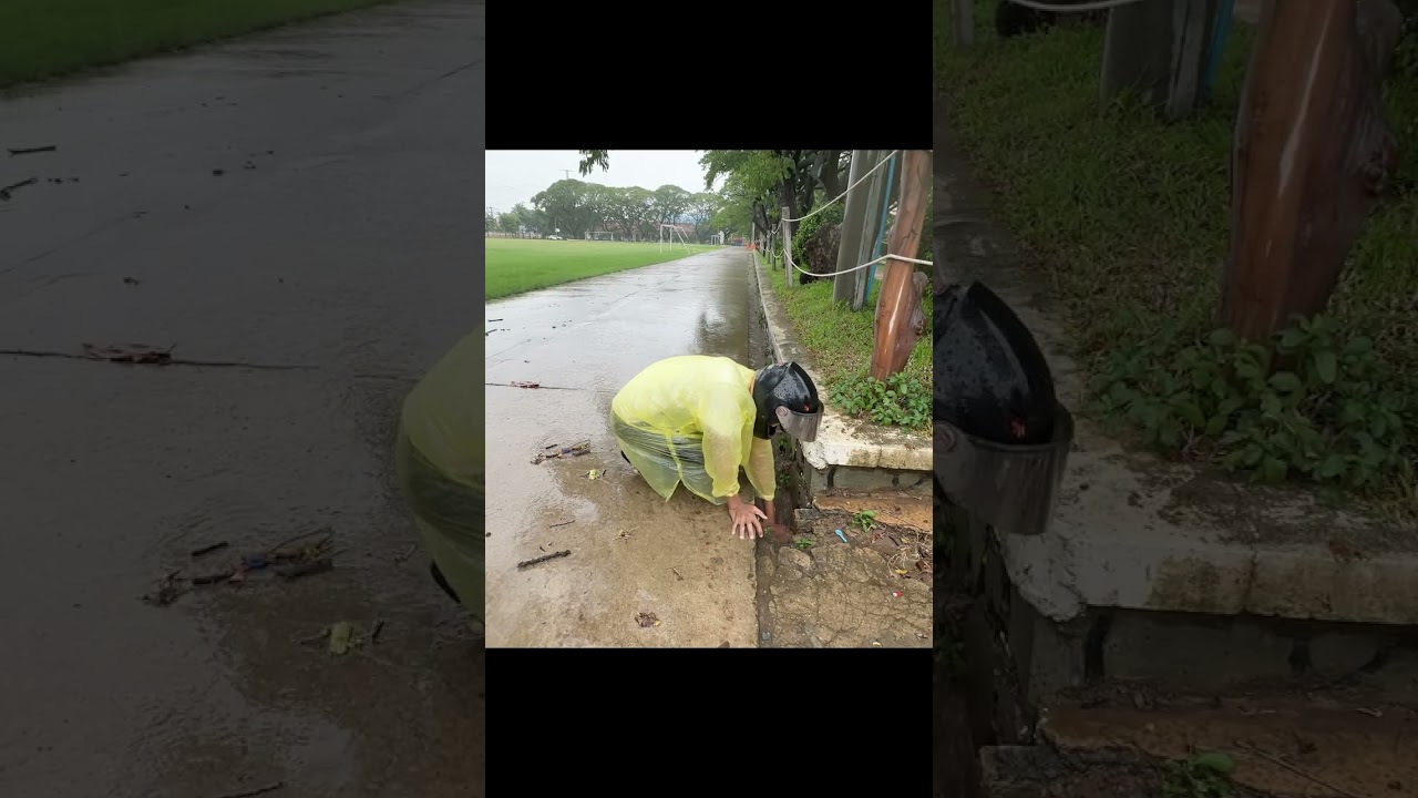 Remove Rubbish clogged culvert system drain #viral #shorts #clogged  #clean