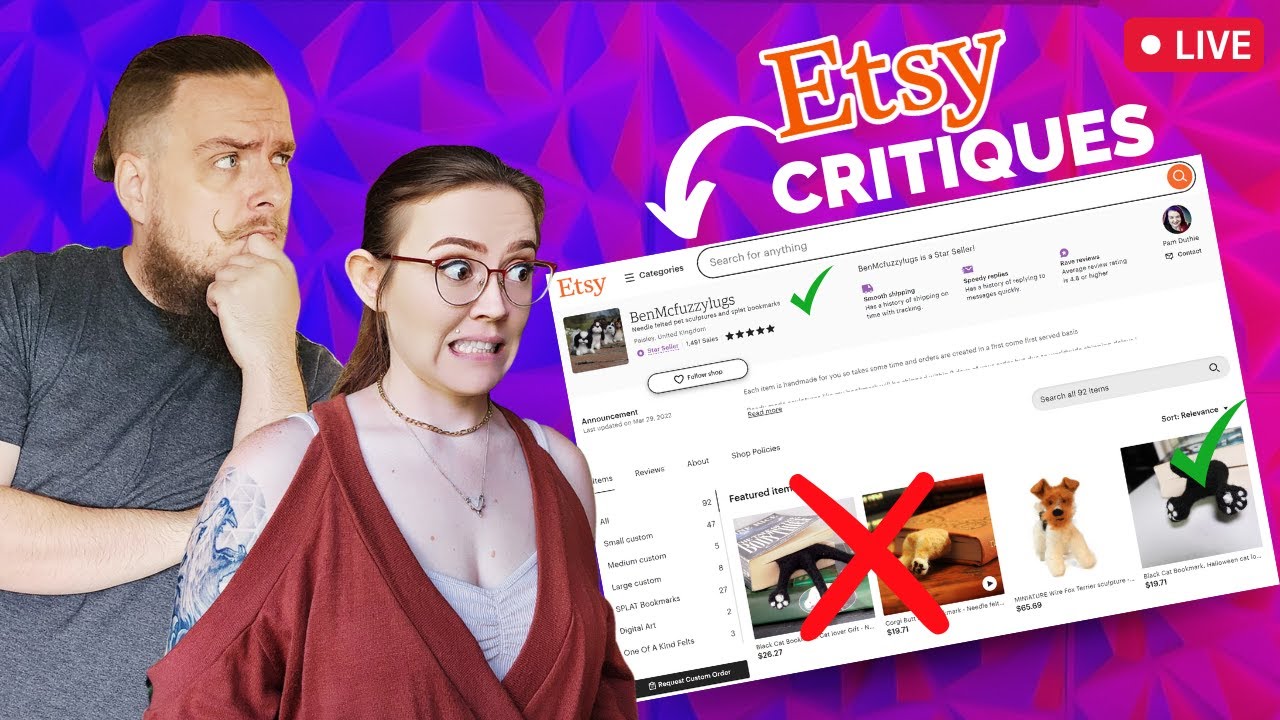 Starla Is Critiquing Etsy Shops LIVE - The Friday Bean Coffee Meet