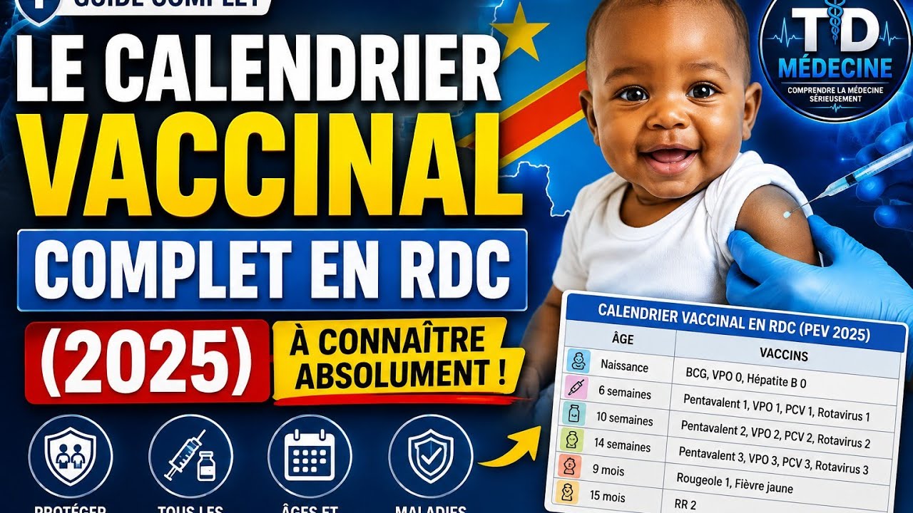 Le nouveauCalendrier vaccinal rdc : partie I