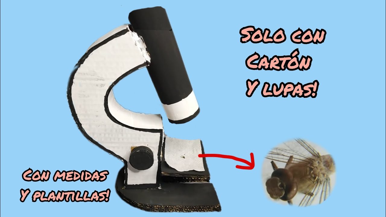 Como hacer un microscopio casero con material reciclable