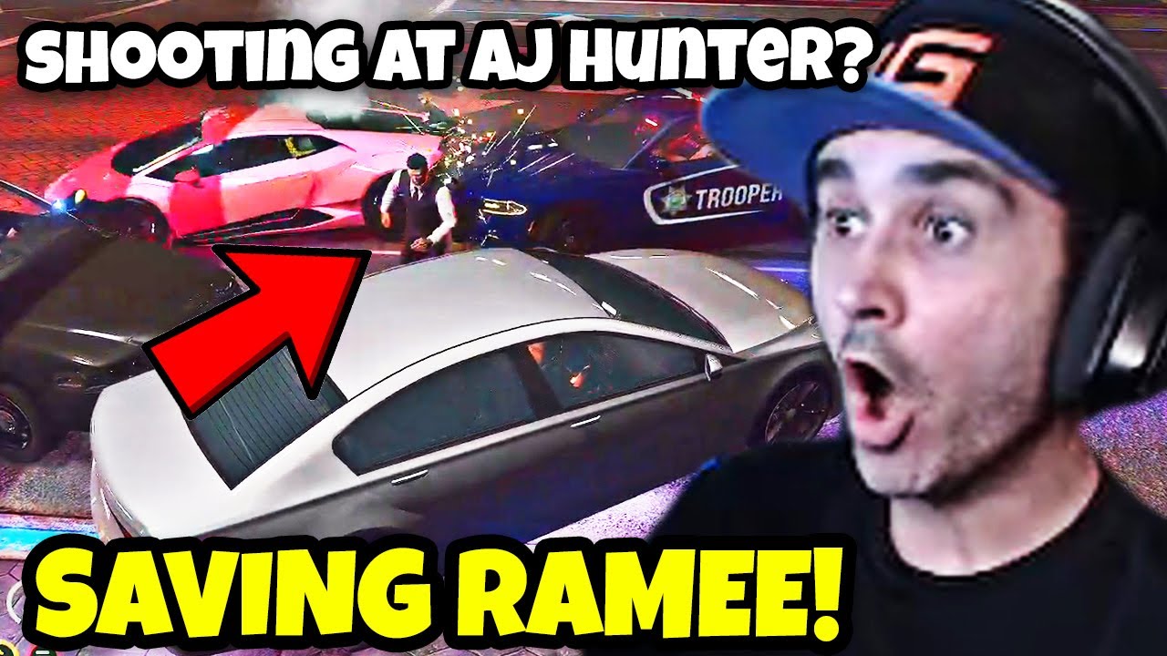 Summit1g SAVES RAMEE And OUTPLAYS The ENTIRE PD During A+ BOOST & Shoots Trooper AJ Hunter's Tires!