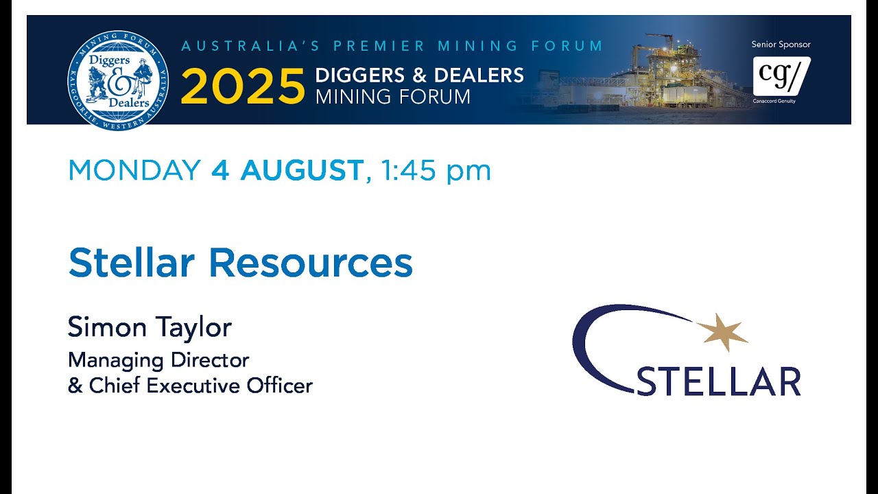 2025 | Stellar Resources — Саймон Тейлор, управляющий директор и генеральный директор