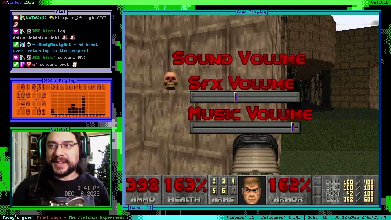CoTeCiO's Stream #669 pt. 2: Final Doom - The Plutonia Experiment - Part 1