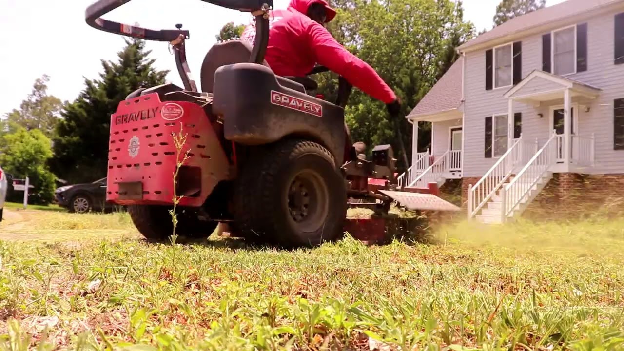 Mowing Super Tall Grass With Gravely Pro Turn!