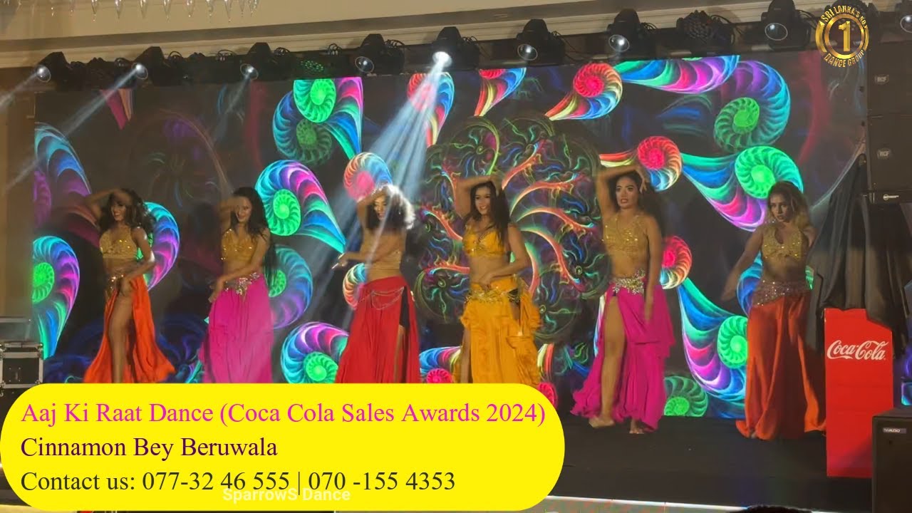 Aaj Ki Raat Dance  | Sparrows Dance | Coca Cola Sales Awards 2024  | Cinnamon Bey Beruwala