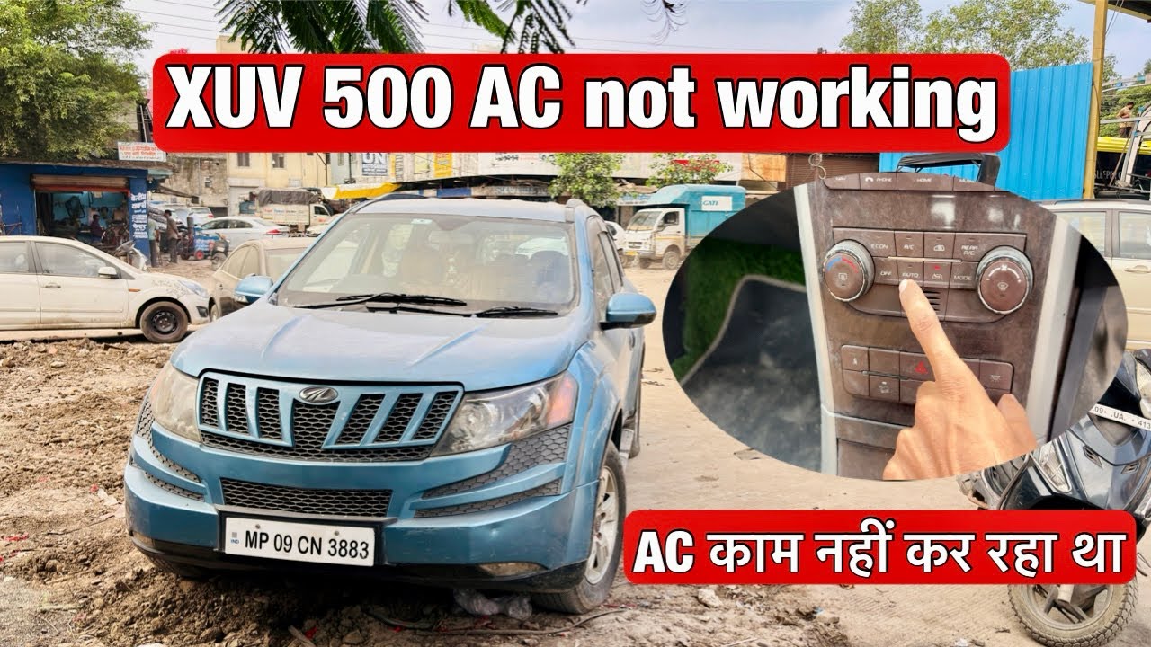 mahindra xuv 500 w8 AC compressor ￼not working / xuv का AC नहीं चल रहा था