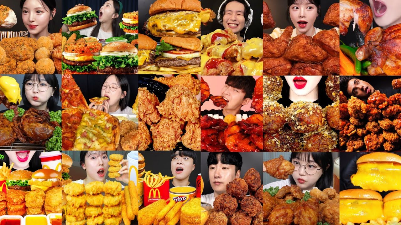 2× SPEED EATING SOUND | ASMR PIZZA, BBQ CHICKEN FRIEND CHICKEN, CRABE, KFC, MUKBANG COMPILATION 🍕🍗🍔 