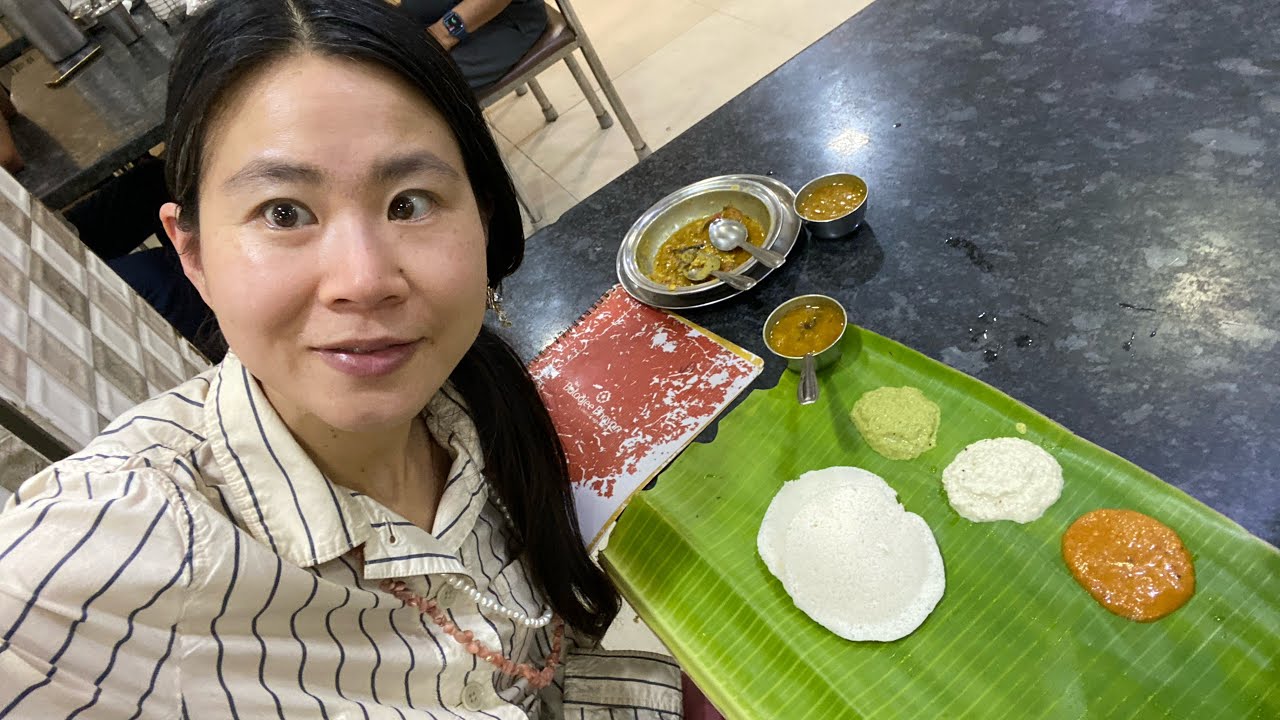 South Indian breakfast in Chennai, India