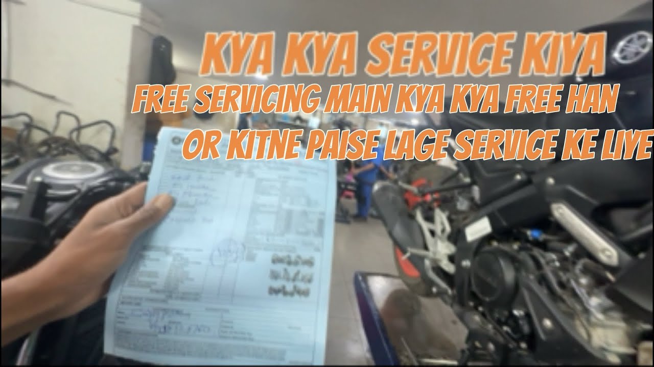 Mt 15 Free servicing main ky ky karte hain or kitne paise lagate hain 💸🏍️🥵🛠️#viral #mt15 #trending 
