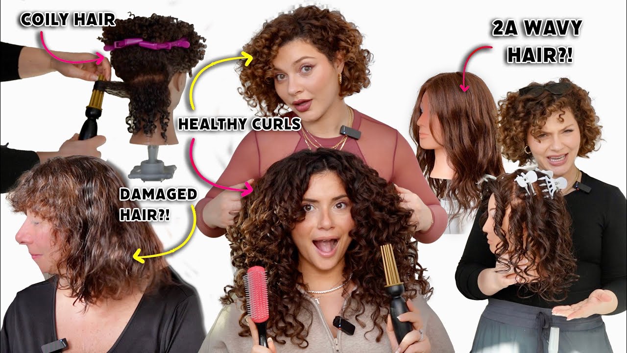 TESTING THE VIRAL ROLLING COMB BRUSH VS THE DENMAN BRUSH ON WAVY, DAMAGED, CURLY, & COILY HAIR😲