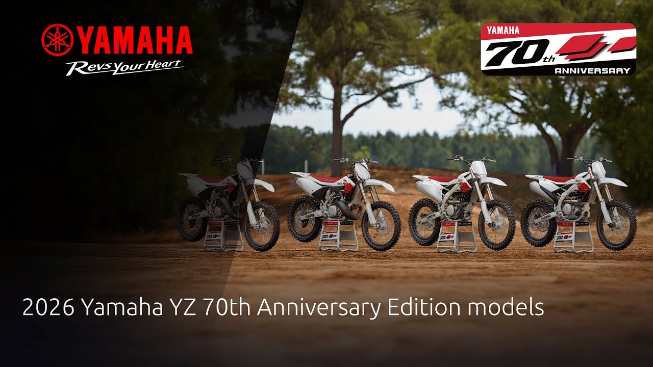 2026 Yamaha YZ 70th Anniversary Edition models