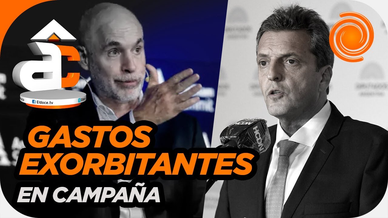 POLÉMICA por los gastos en campaña de Sergio Massa y Horacio Larreta
