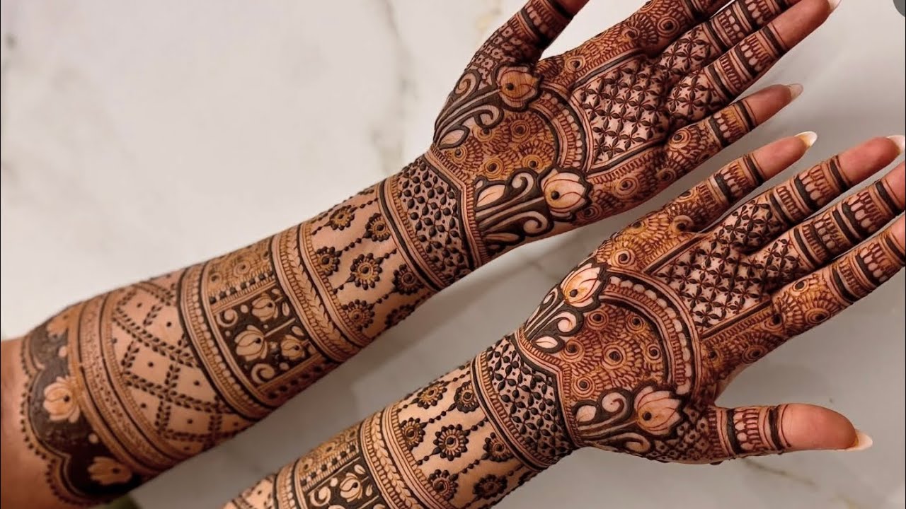 Beautiful bridal Mahndi design 😍❤️|| Mahndi design || Simple Mahndi design || new Mahndi design 