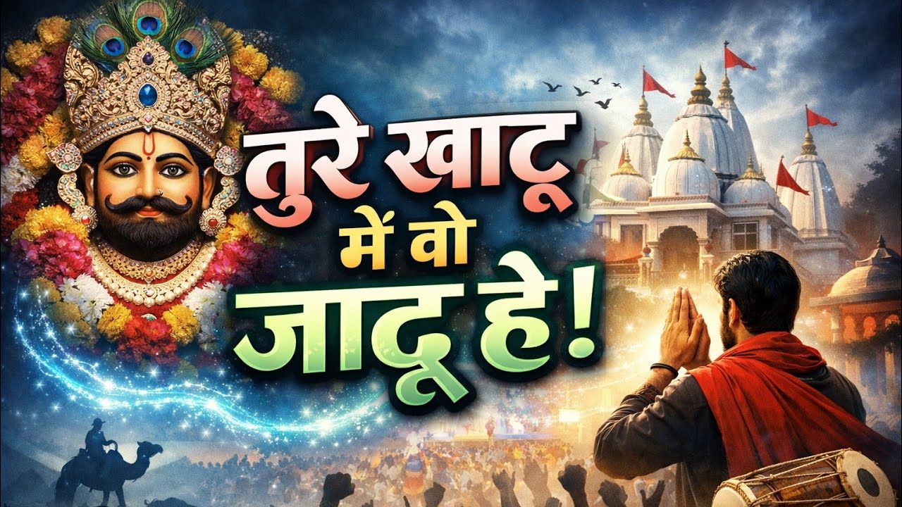 तेरे खाटू में वो जादू है🌸।। Tere Khatu me vo jaadu hai ।।Shyam bhajan #trending #khatushyam #bhajan 