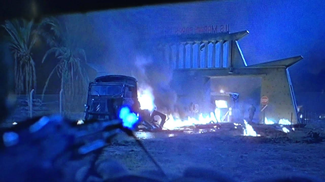 Full Metal Jacket- Base attack scene