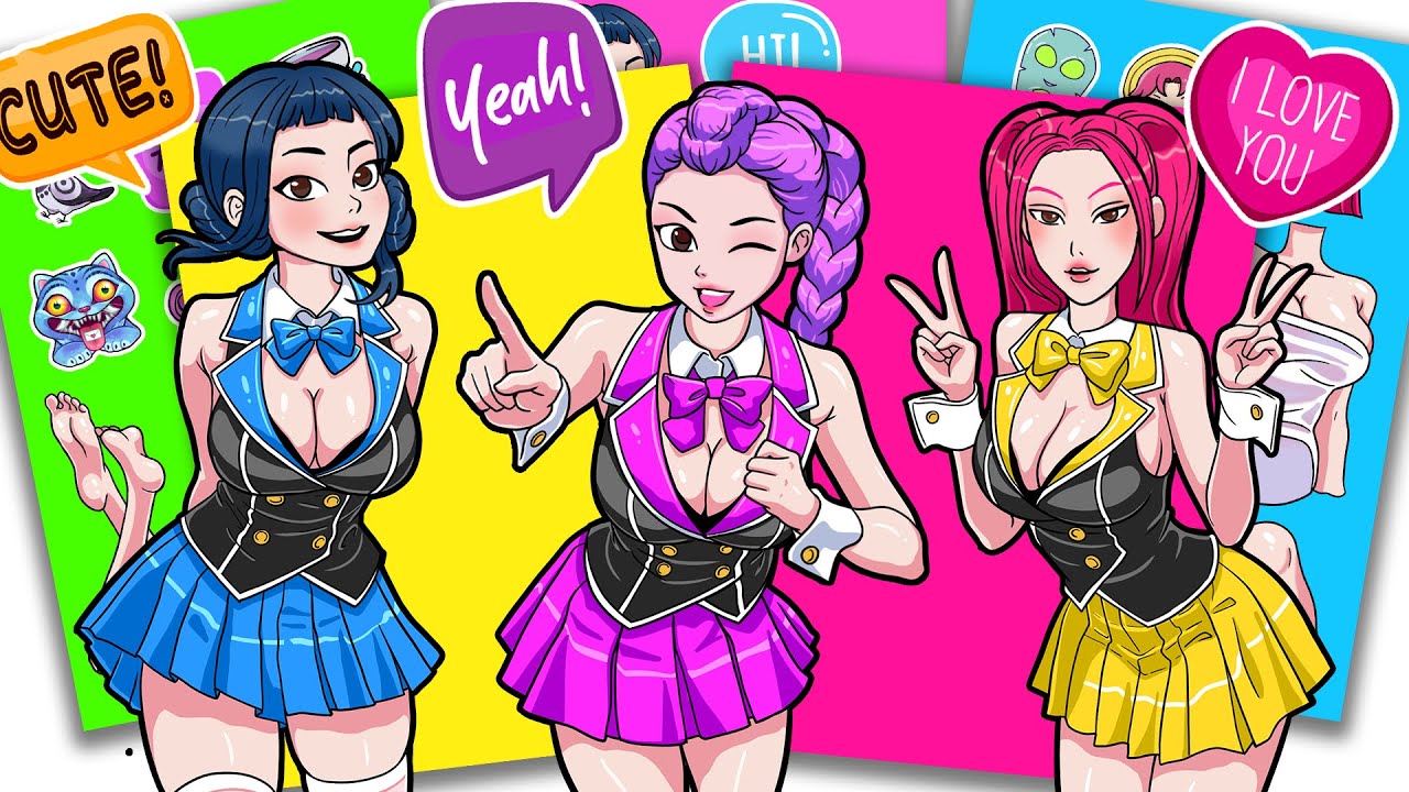 AMAZING HUNTRIX Group Rumi x Zoey x Mira Ending Fairy - KPOP DEMON HUNTERS | Sticker Book DIY