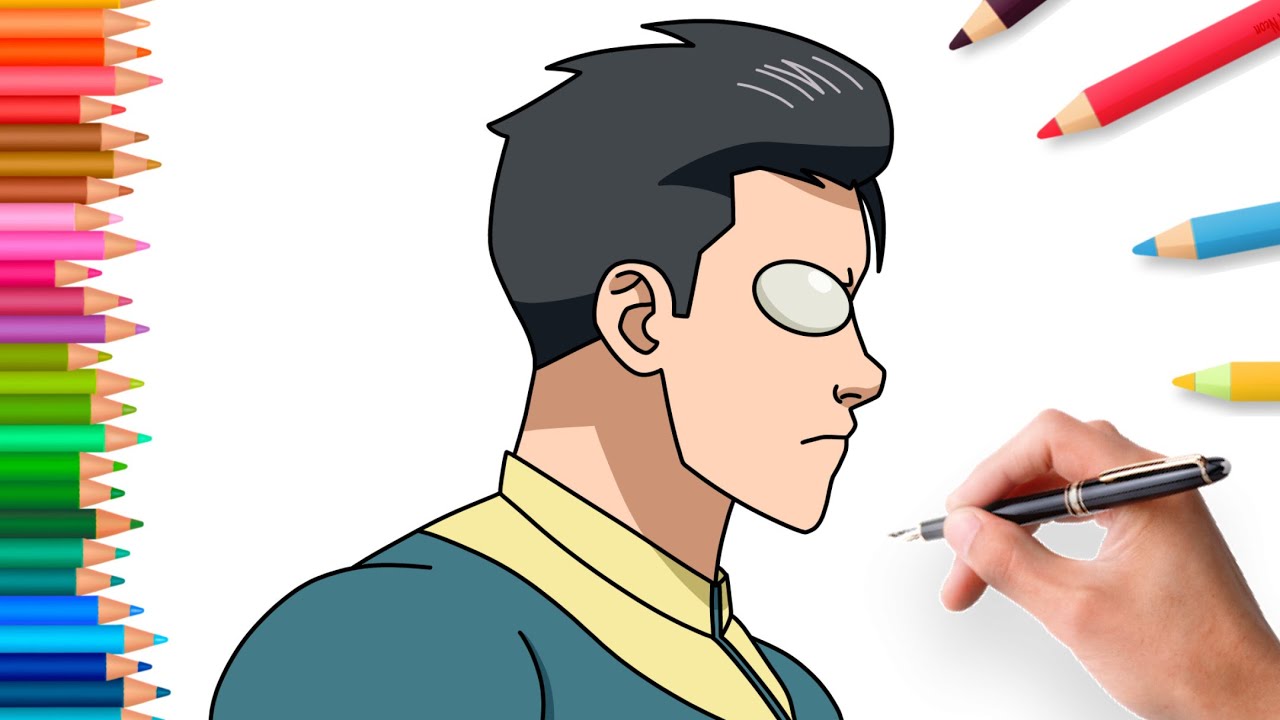 How to draw Tracksuit Mark variant from Invincible | easy Tutorial