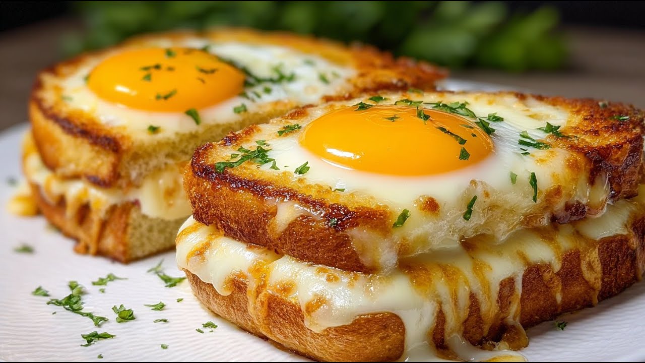 Das perfekte 5-Minuten-Frühstück: Knusprige Pfanne mit Brot & Käse 🍳 Pollis Küche Official