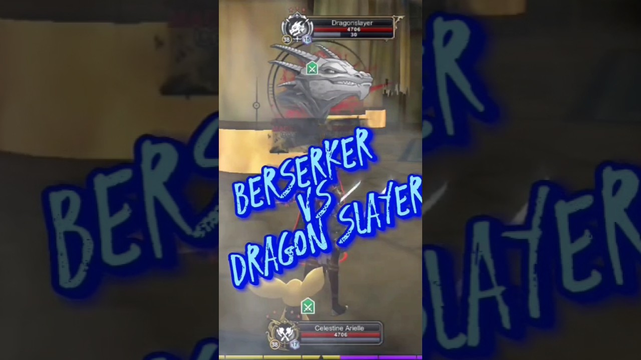 AQ3D BERSERKER👊😡 VS DRAGON SLAYER 🗡️🛡️ #gaming #aq3d