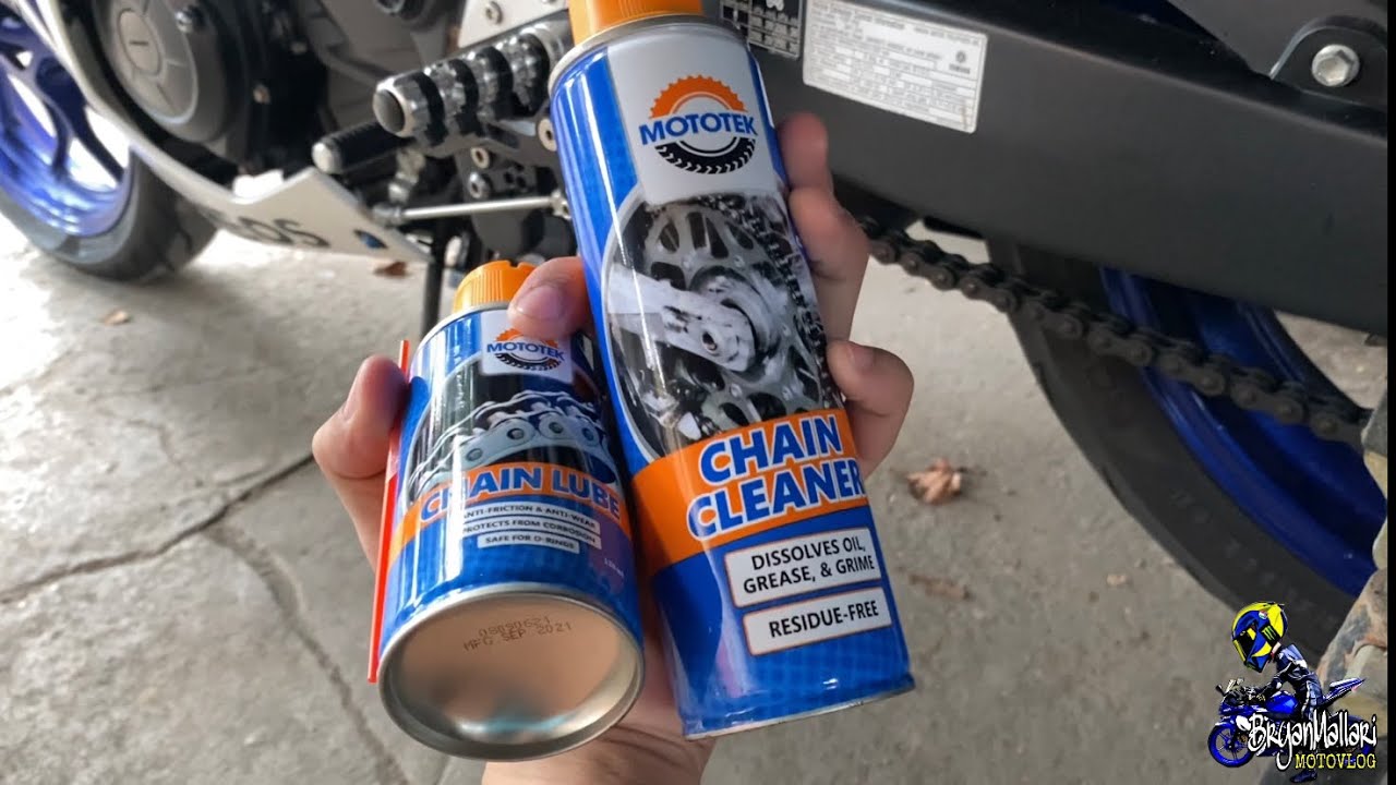 MOTOTEK CHAIN CLEANER & CHAIN LUBE | HOW TO USE | CLEANING CHAIN