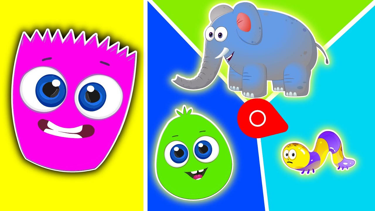 Aprende con Op y Bob: Descubriendo Formas Grandes y Pequeñas | Dibujos Animados Educativos