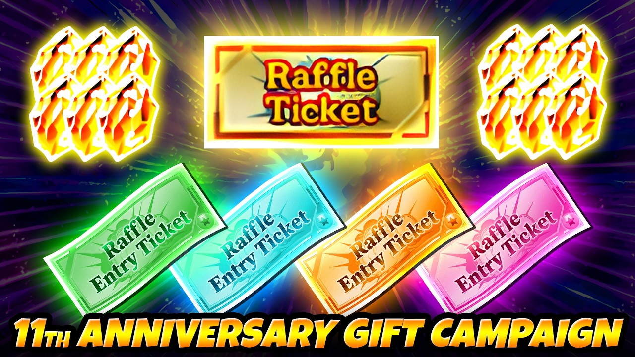 11th ANNIVERSARY PART 2 RAFFLE TICKETS!! Possible Free Stones & More | Dragon Ball Z Dokkan Battle