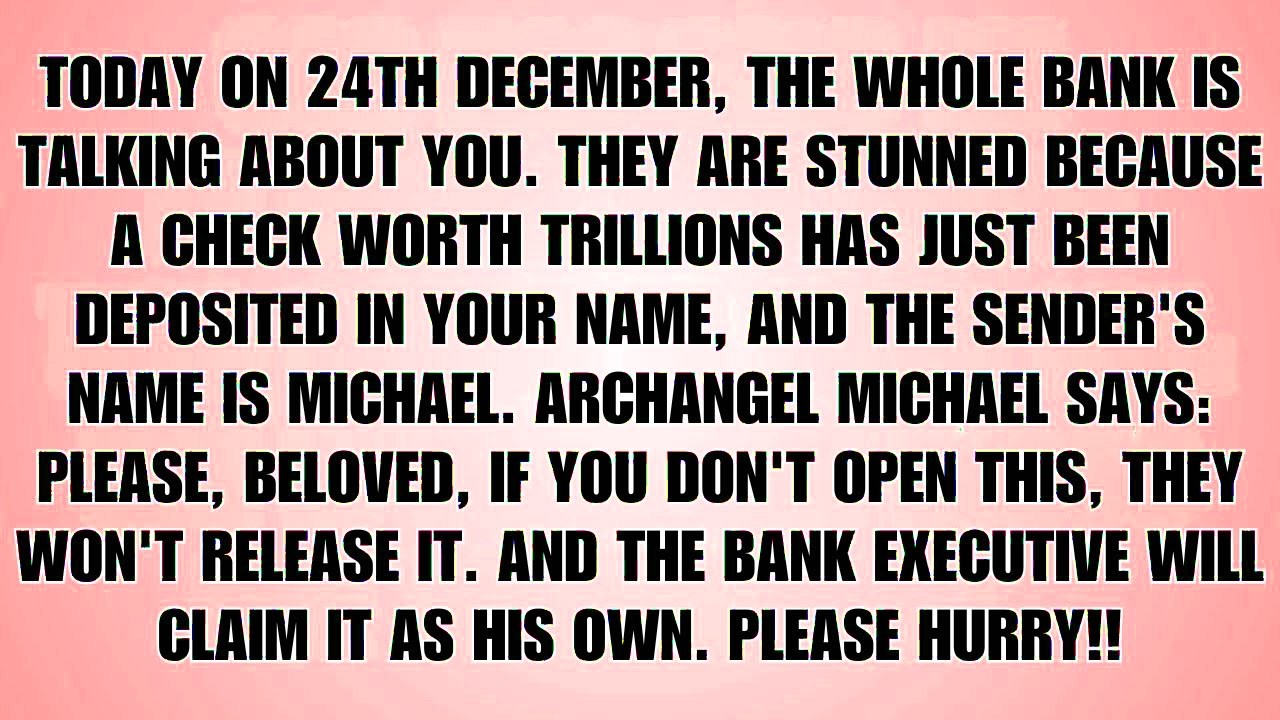 🧾Today On 24th December, The Whole Bank Is Talking About You Because A Check Worth Trillions Has
