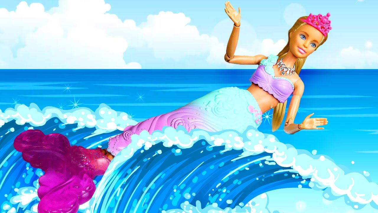 La Sirena busca un tesoro. La muñecas sirenitas en español. Videos para niñas.